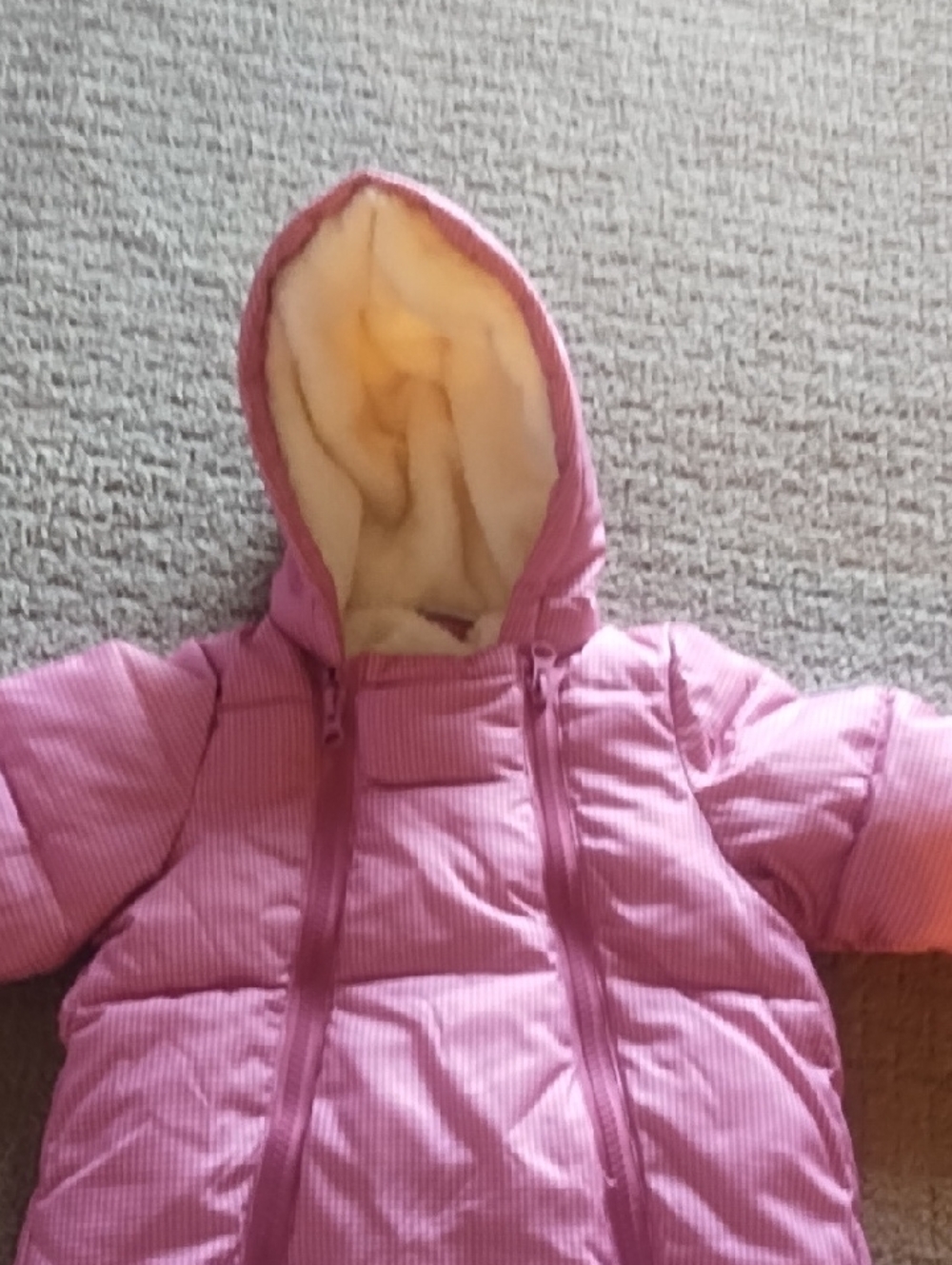 Polarn O. Pyret Pink Outerwear with Cream Sherpa Lining